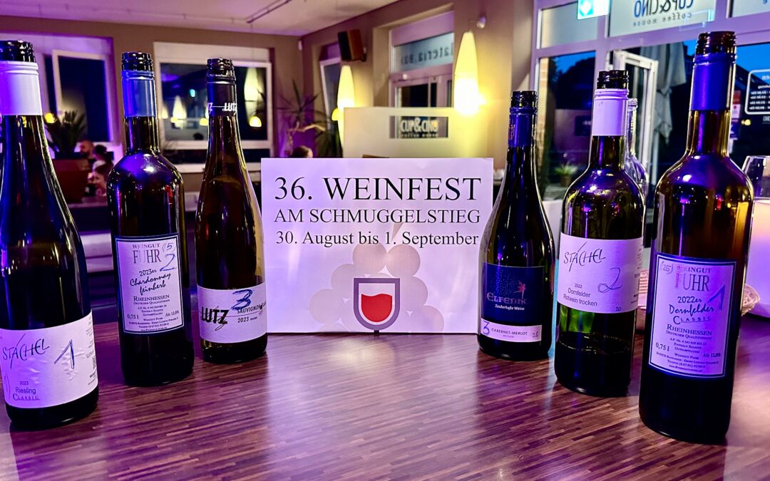 Siegerweine 36. Weinfest am Schmuggelstieg & Ochsenzoll